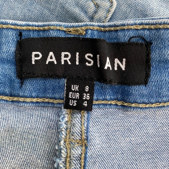 Parisian Floral Embroidered Denim Skirt - Picture 4 of 8